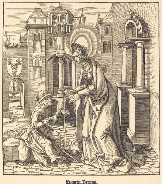 Saint Verona by Leonhard Beck (German, c. 1480 - 1542), 16X12"(A3)Poster Print