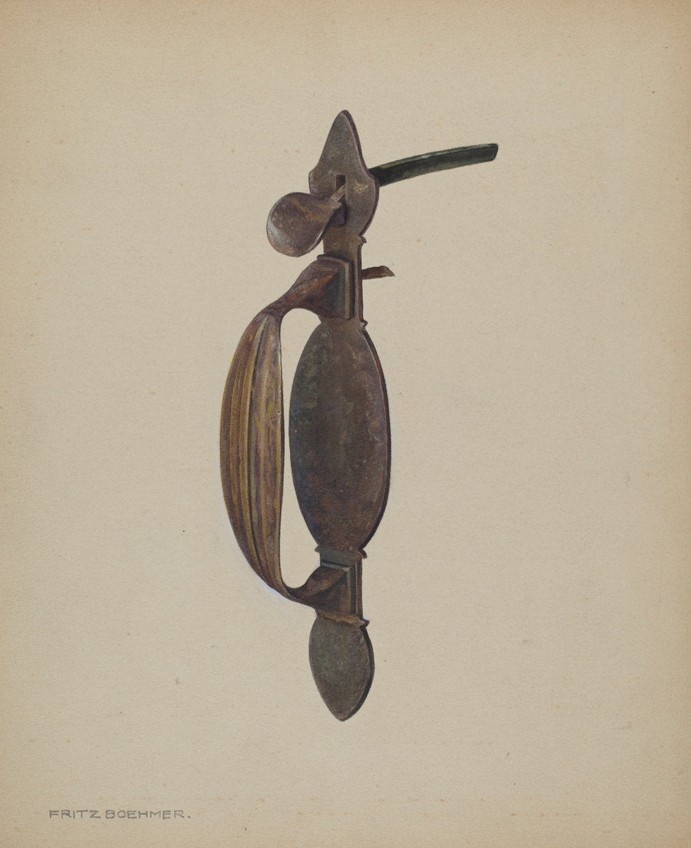 Latch by Fritz Boehmer (American, active c. 1935), 16X12"(A3)Poster Print