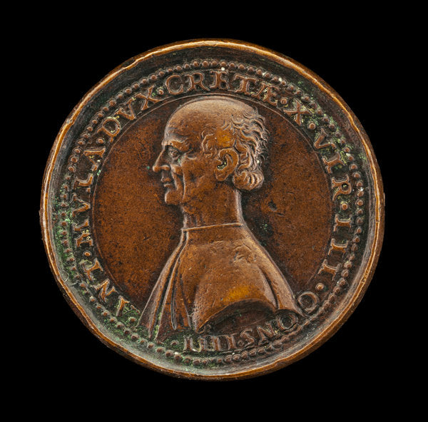 Antonio Mula, Venetian Patrician, Duke of Candia 1536, Member of the Council of Ten 1538 [obverse] by Andrea Spinelli (Venetian, 1508 - 1572), 16X12"(A3)Poster Print