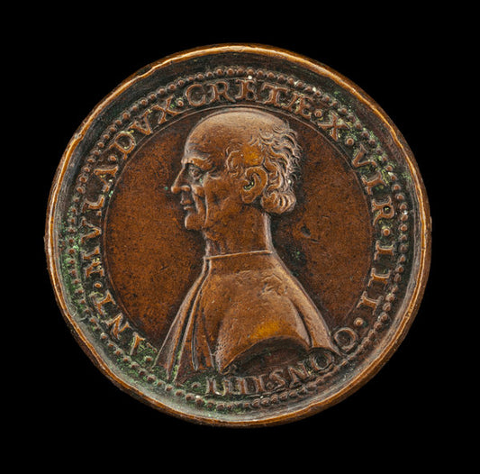 Antonio Mula, Venetian Patrician, Duke of Candia 1536, Member of the Council of Ten 1538 [obverse] by Andrea Spinelli (Venetian, 1508 - 1572), 16X12"(A3)Poster Print