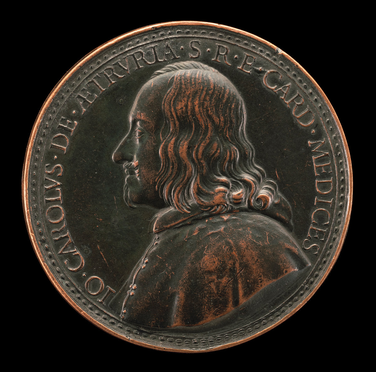 Giovanni Carlo de' Medici, 1611-1663, Cardinal 1644 [obverse] by Antonio Francesco Selvi (Florentine, 1679 - 1753), 16X12"(A3)Poster Print