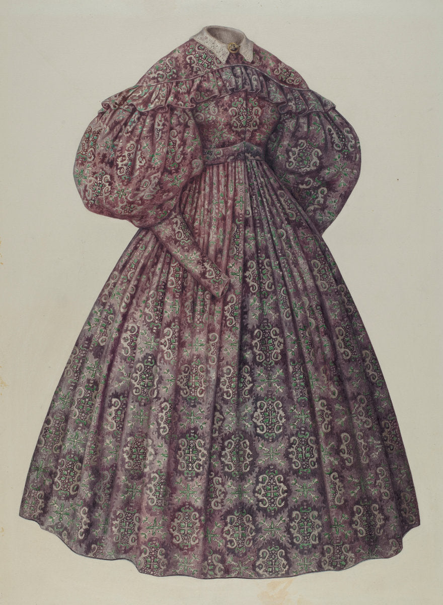 House Dress by Julie C. Brush (American, active c. 1935), 16X12"(A3)Poster Print