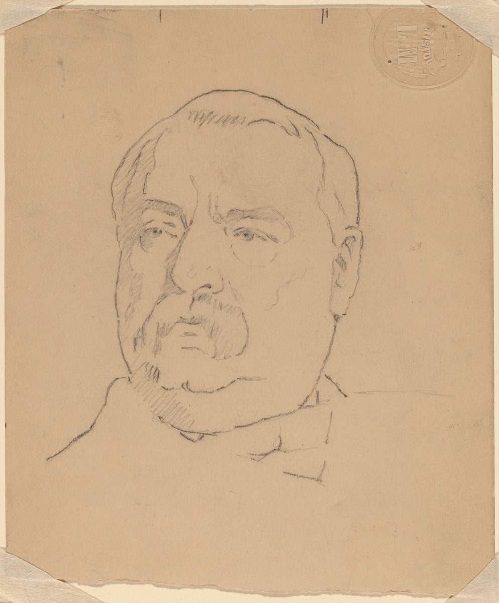 Grover Cleveland [recto] by Eastman Johnson (American, 1824 - 1906), 16X12"(A3)Poster Print