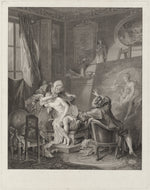 Le modèle honnête by Jean-Michel Moreau and Jean-Baptiste Blaise Simonet after Pierre-Antoine Baudouin (French, 1742 - 1813 or after), 16X12"(A3)Poster Print