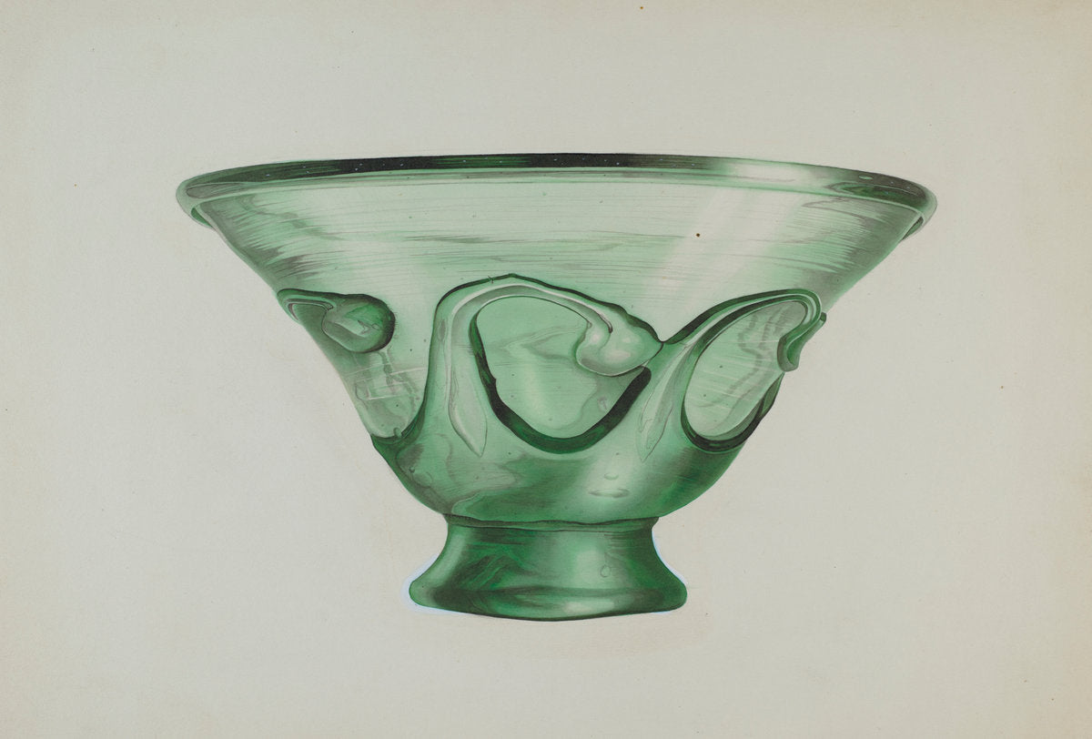 Bowl by Isidore Steinberg (American, active c. 1935), 16X12"(A3)Poster Print
