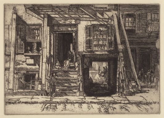 The Condemned Tenement, NY by Charles Henry White (American, born Canada, 1878 - 1918), 16X12"(A3)Poster Print