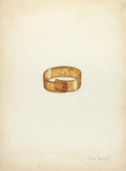 Bracelet by Anne Nemtzoff (American, active c. 1935), 16X12"(A3)Poster Print