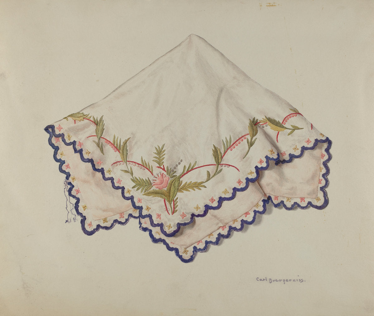 Pillow Slip or Case by Carl Buergerniss (American, 1877 - 1956), 16X12"(A3)Poster Print