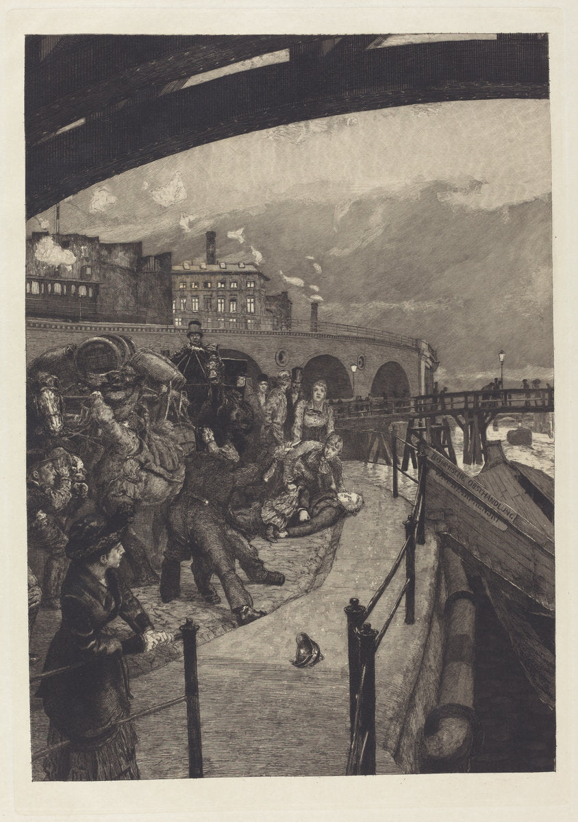 Ein Mord (A Murder) by Max Klinger (German, 1857 - 1920), 16X12"(A3)Poster Print