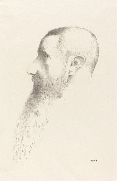 Roger Marx by Odilon Redon (French, 1840 - 1916), 16X12"(A3)Poster Print