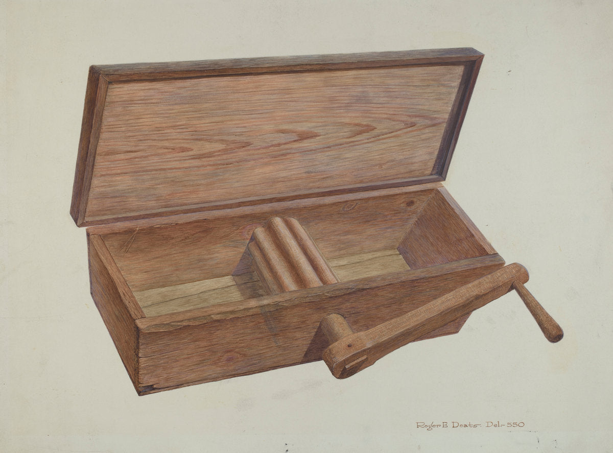 Dough Mixer by Roger Deats (American, active c. 1935), 16X12"(A3)Poster Print