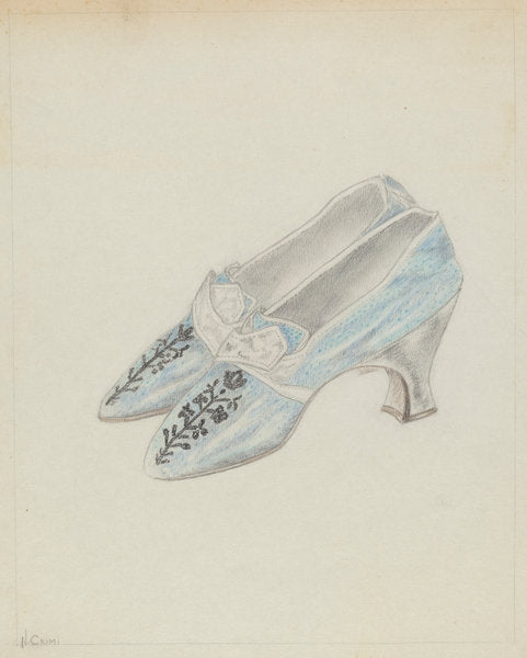 Shoes by Nancy Crimi (American, active c. 1935), 16X12"(A3)Poster Print