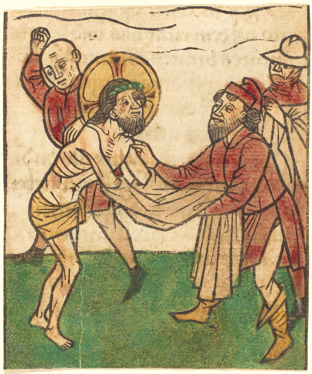 Christ Stripped of His Garment by Ludwig of Ulm (German, active 1450/1470), 16X12"(A3)Poster Print