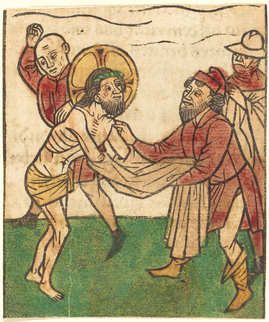 Christ Stripped of His Garment by Ludwig of Ulm (German, active 1450/1470), 16X12"(A3)Poster Print
