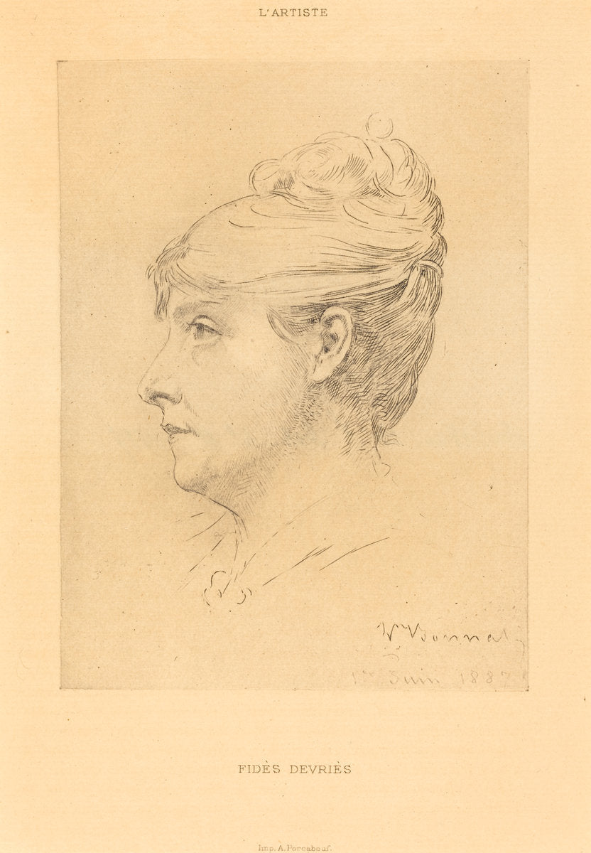 Fidès Devriès by Léon Bonnat (French, 1833 - 1922), 16X12"(A3)Poster Print
