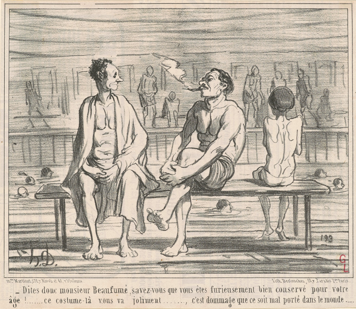 Dites donc, monsieur Beaufumé ... by Honoré Daumier (French, 1808 - 1879), 16X12"(A3)Poster Print