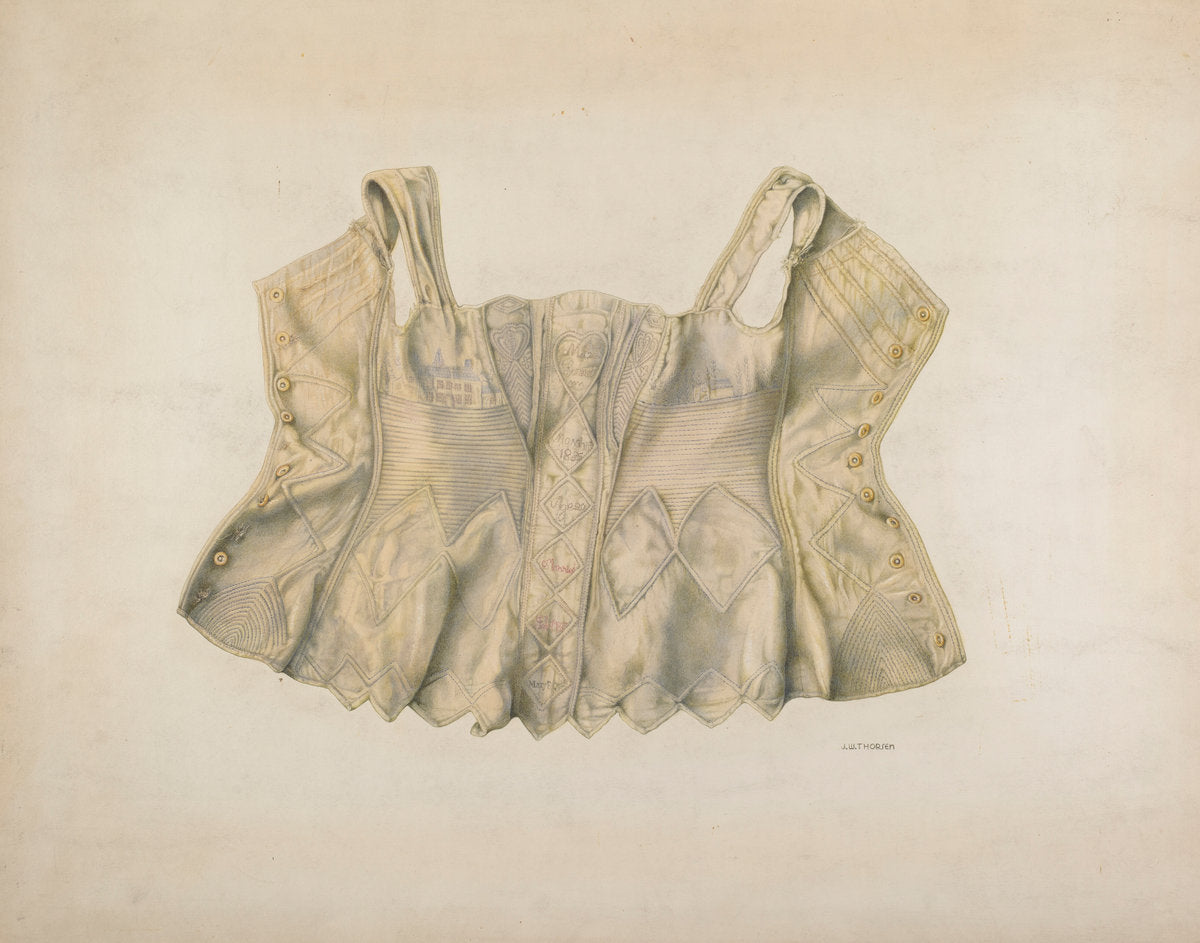 Corset by John Thorsen (American, active c. 1935), 16X12"(A3)Poster Print