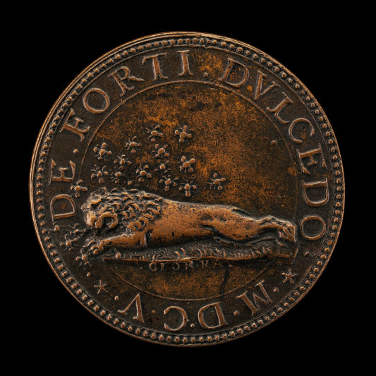 Emblem of Lion and Bees [reverse] by Giorgio Rancetti (Florentine, 1558 - 1610), 16X12"(A3)Poster Print