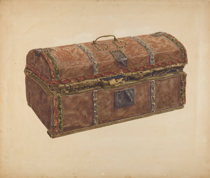 Skin Covered Trunk by Russell Madole (American, active c. 1935), 16X12