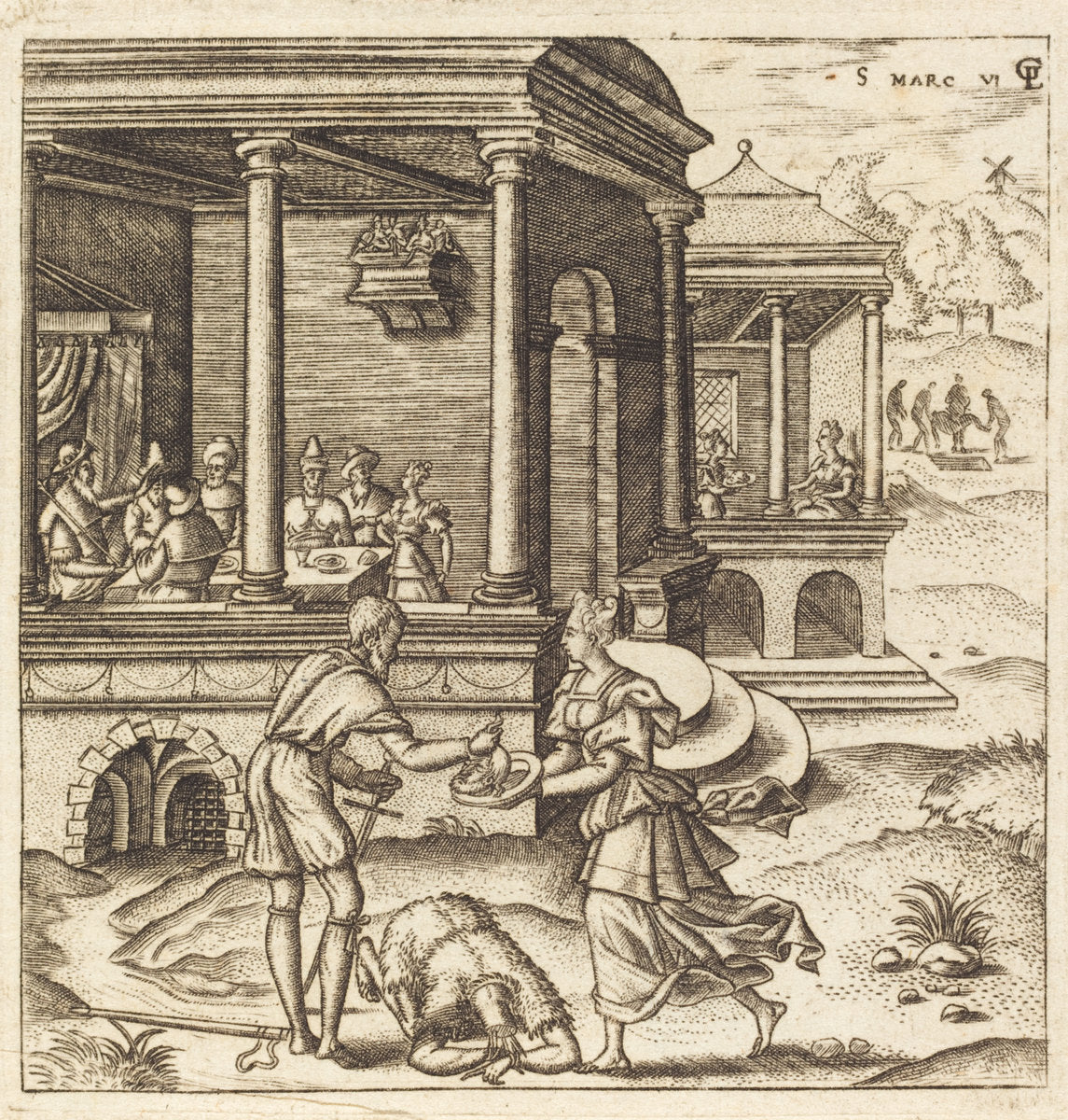 John the Baptist Beheaded by Léonard Gaultier (French, 1561 - 1641), 16X12"(A3)Poster Print