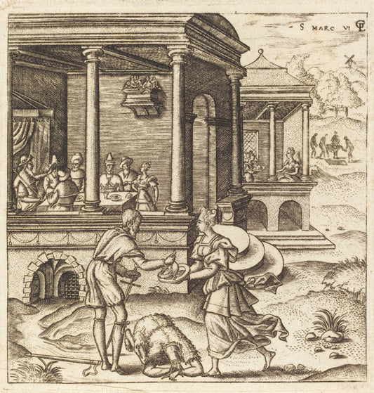 John the Baptist Beheaded by Léonard Gaultier (French, 1561 - 1641), 16X12"(A3)Poster Print