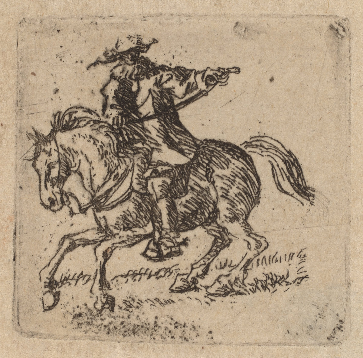 Horseman by Pieter van Laer (Dutch, c. 1592 - 1642), 16X12"(A3)Poster Print