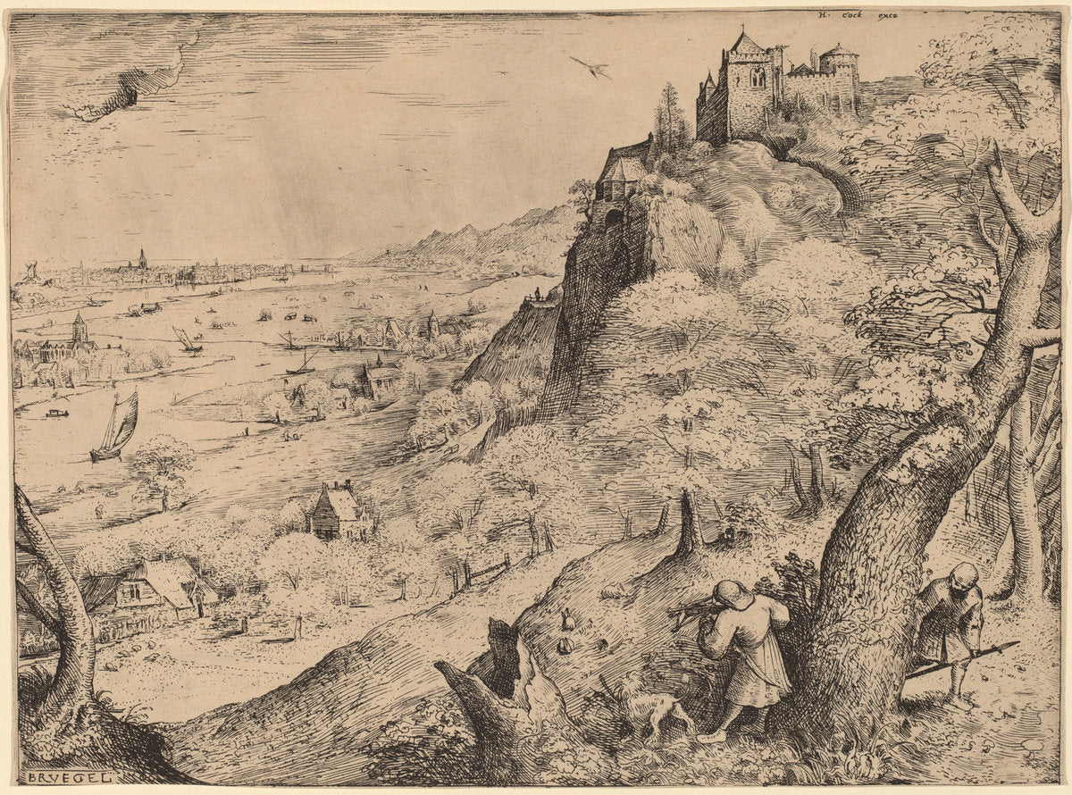 The Rabbit Hunters by Pieter Bruegel the Elder (Flemish, c. 1525/1530 - 1569), 16X12"(A3)Poster Print