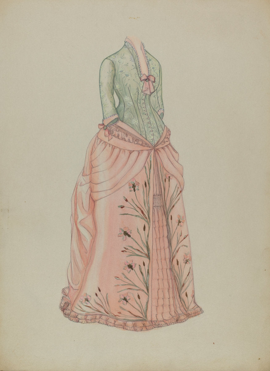 Dress by Marie Mitchell (American, active c. 1935), 16X12"(A3)Poster Print