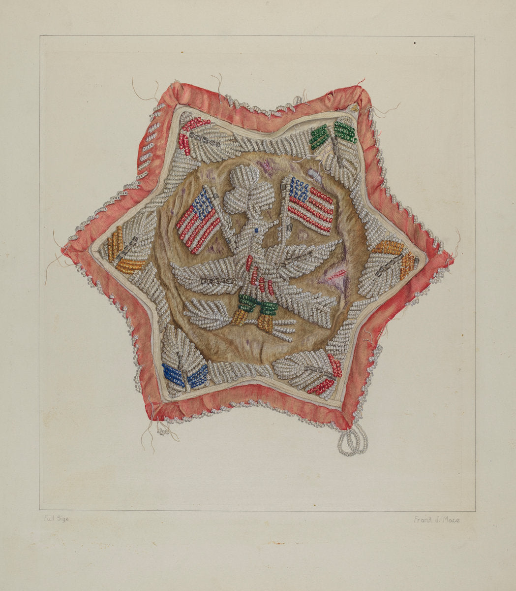 Embroidery by Frank J. Mace (American, active c. 1935), 16X12"(A3)Poster Print