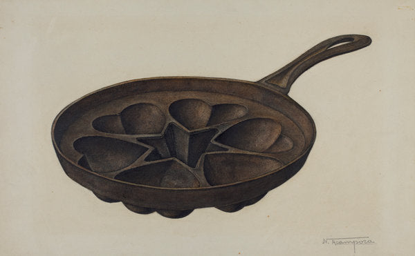 Muffin Pan by Nicholas Acampora (American, active c. 1935), 16X12"(A3)Poster Print