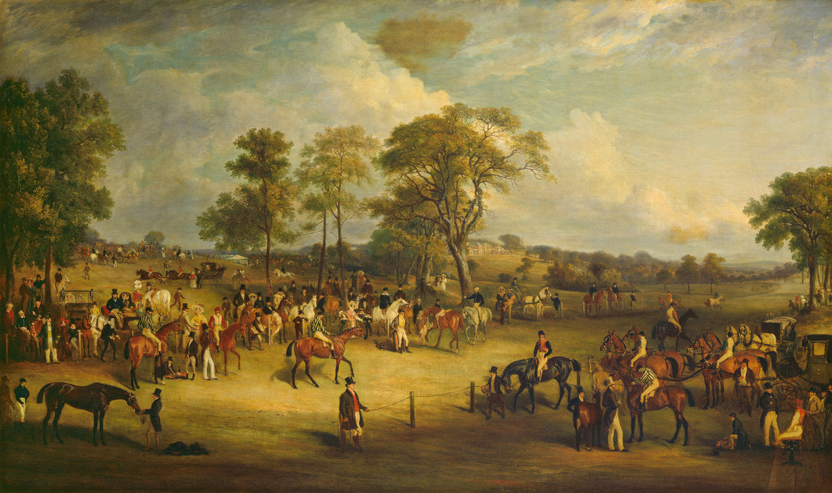 Heaton Park Races by John Ferneley (British, 1782 - 1860), 16X12"(A3)Poster Print