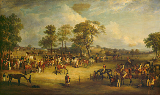 Heaton Park Races by John Ferneley (British, 1782 - 1860), 16X12"(A3)Poster Print