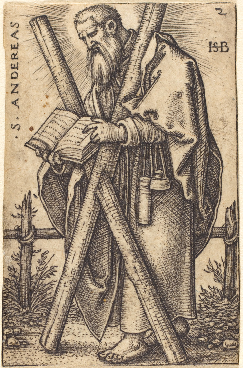 Andrew by Sebald Beham (German, 1500 - 1550), 16X12"(A3)Poster Print