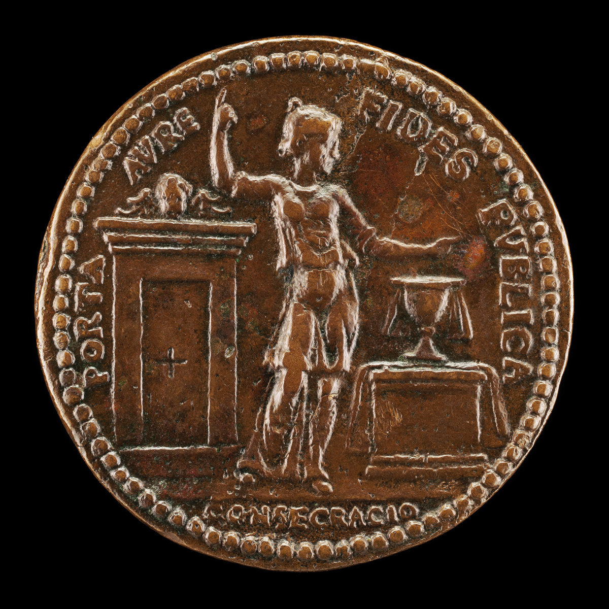 16th century by Italian 16th Century (Faith Pointing to Heaven [reverse]), 16X12"(A3)Poster Print