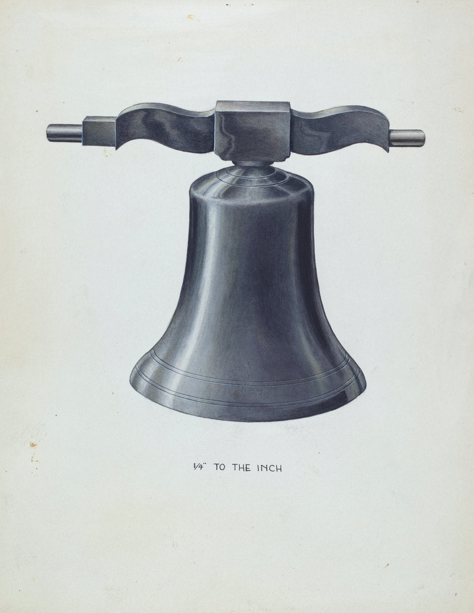 Bell - From Swedish Church by Wellington Blewett (American, active c. 1935), 16X12"(A3)Poster Print