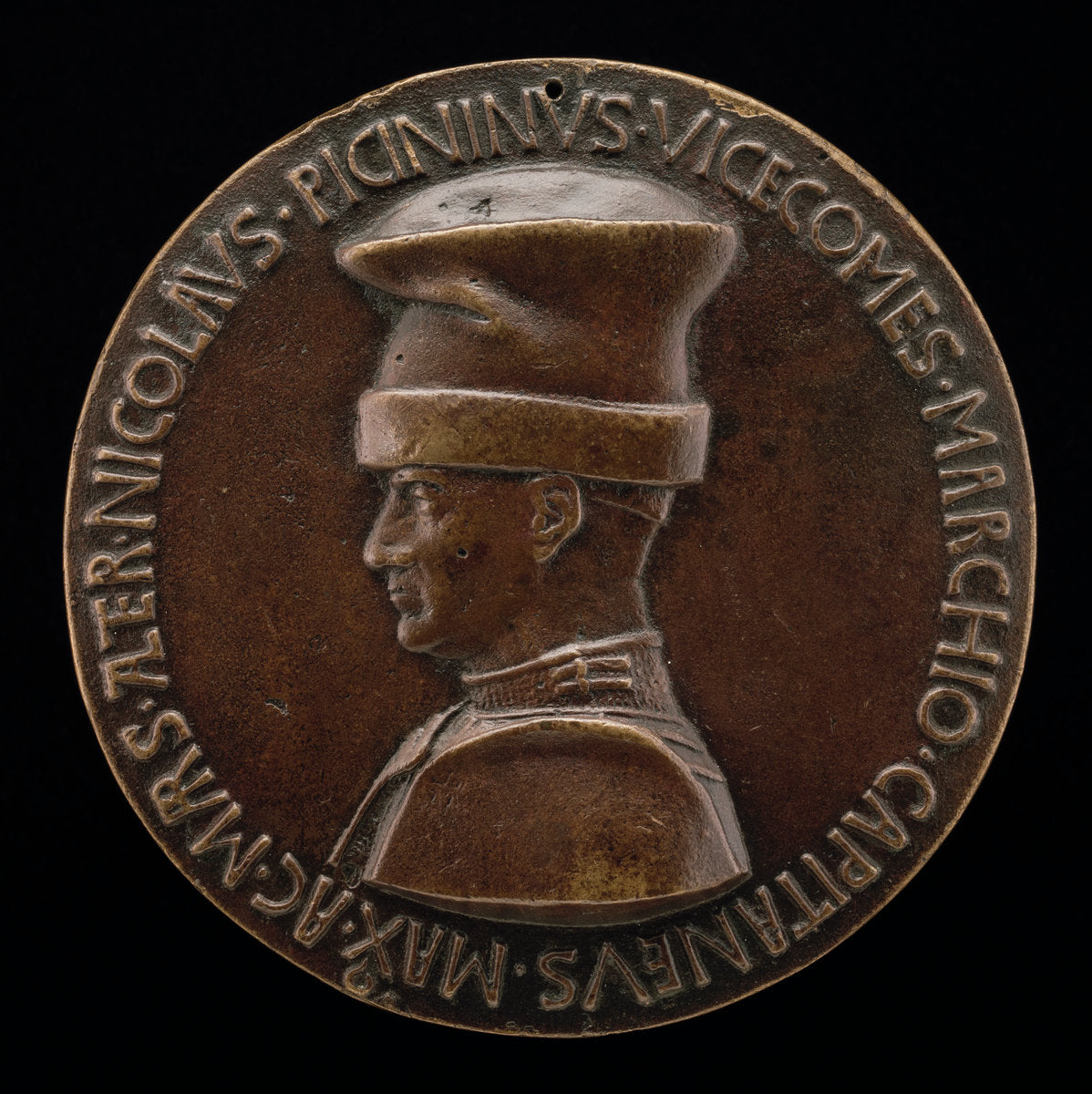 Niccolò Piccinino, 1386-1444, Condottiere [obverse] by Pisanello (Italian, c. 1395 - 1455), 16X12"(A3)Poster Print