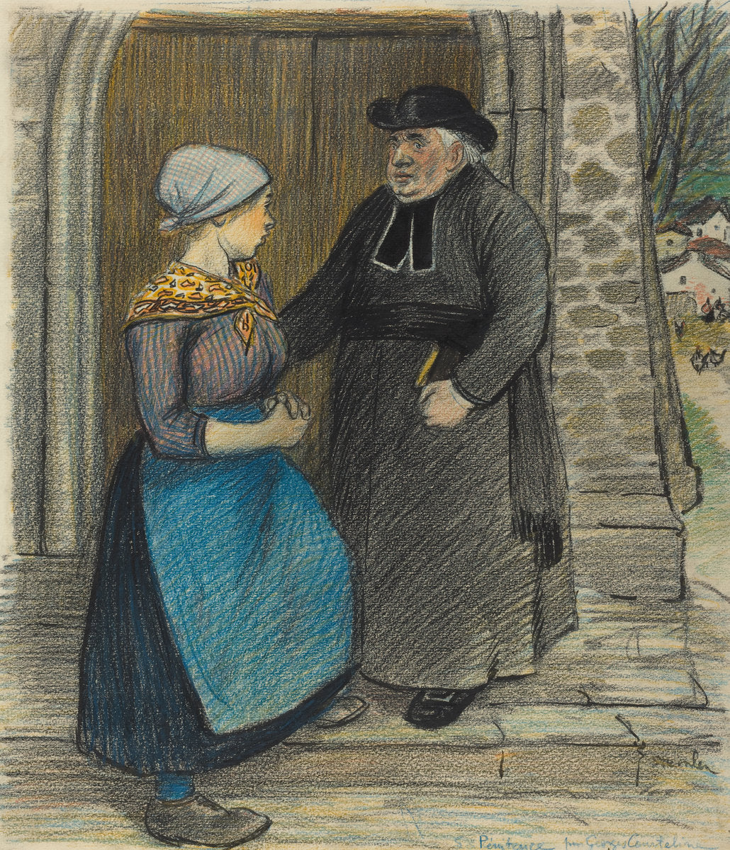 Penitence by Théophile Alexandre Steinlen (Swiss, 1859 - 1923), 16X12"(A3)Poster Print