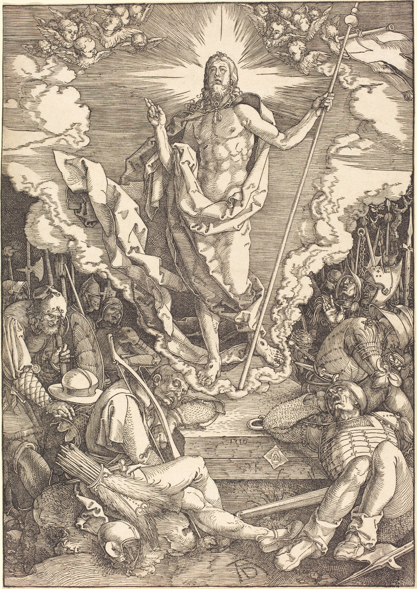The Resurrection by Albrecht Dürer (German, 1471 - 1528), 16X12"(A3)Poster Print