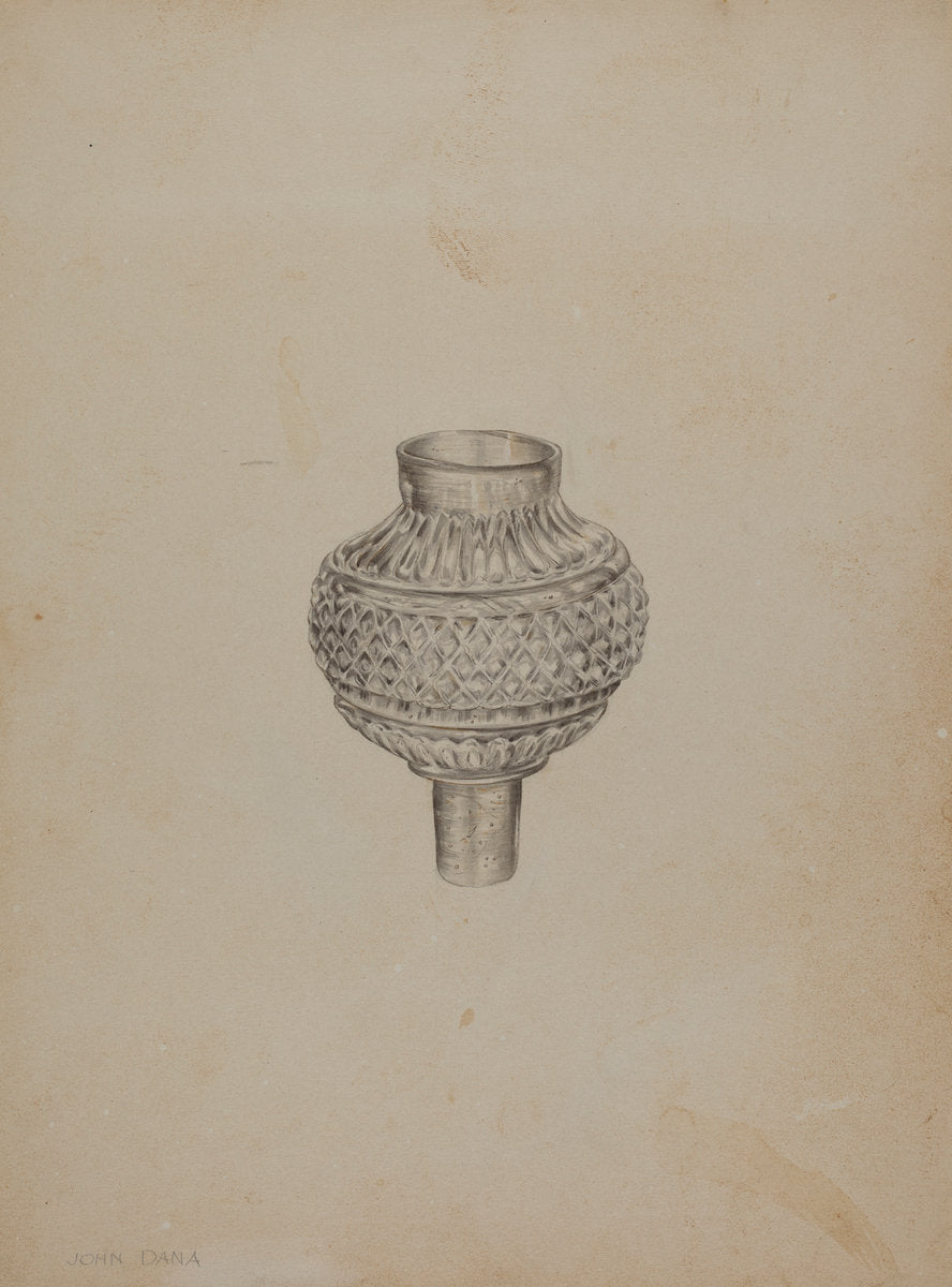 Peg Lamp by John Dana (American, active c. 1935), 16X12"(A3)Poster Print