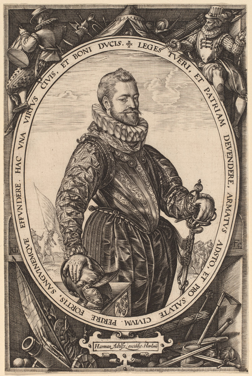 Jacques de la Faille by Hendrik Goltzius (Dutch, 1558 - 1617), 16X12"(A3)Poster Print