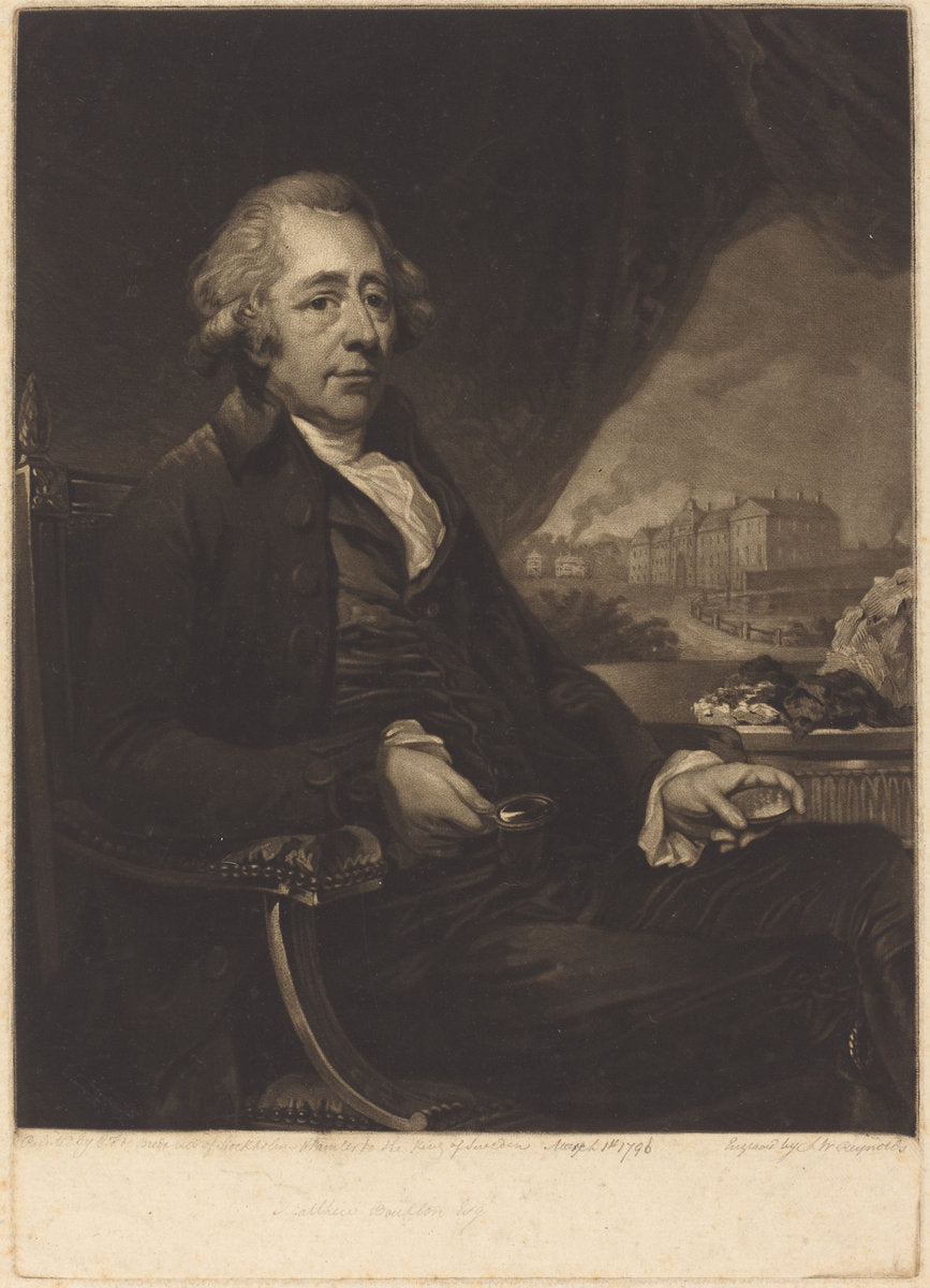 Matthew Boulton, F.R.S. by Samuel William Reynolds I (British, 1773 - 1835), 16X12"(A3)Poster Print