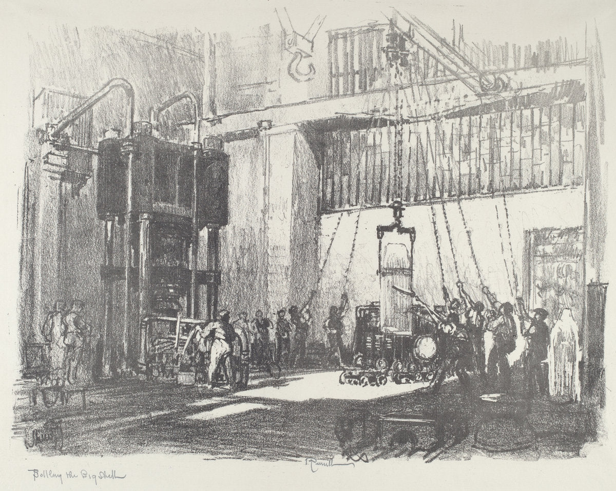 Bottling the Big Shell by Joseph Pennell (American, 1857 - 1926), 16X12"(A3)Poster Print