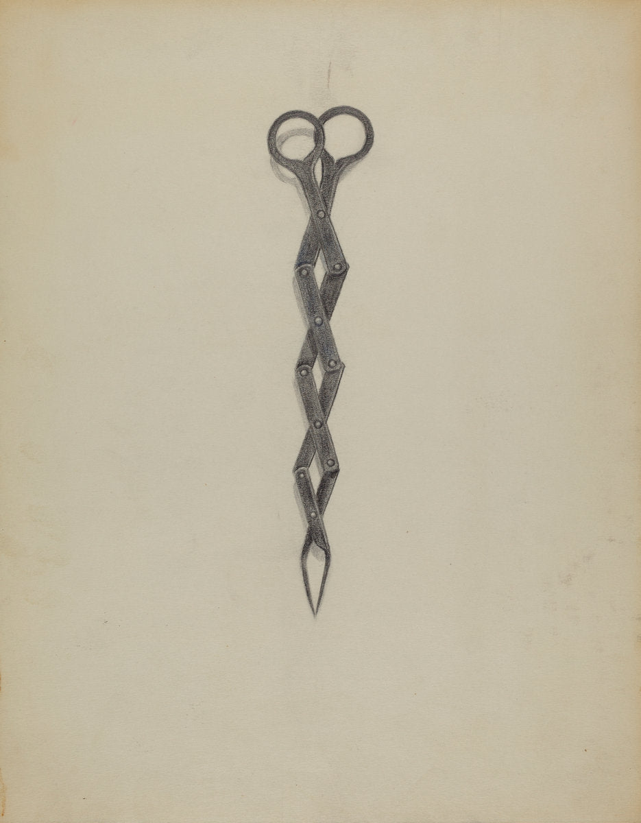 Tongs by Richard Schoene (American, active c. 1935), 16X12"(A3)Poster Print
