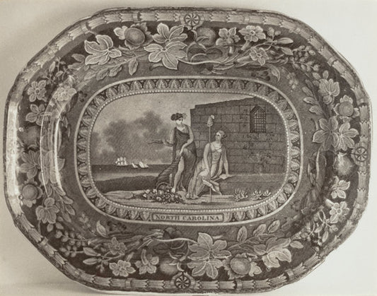 Platter - "North Carolina Arms" by Helmut Hiatt (American, active c. 1935), 16X12"(A3)Poster Print