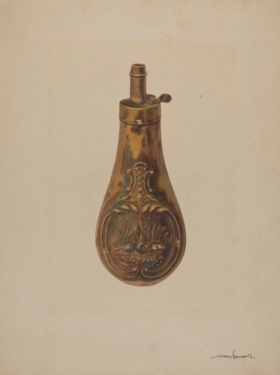 Powder Flask by Michael Dadante (American, active c. 1935), 16X12"(A3)Poster Print