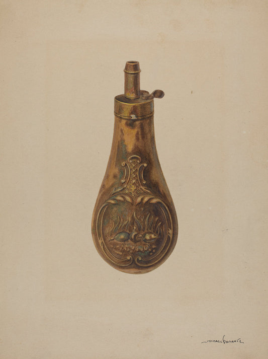 Powder Flask by Michael Dadante (American, active c. 1935), 16X12"(A3)Poster Print