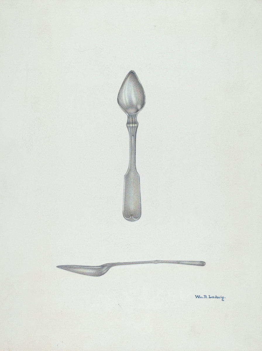 Bishop Hill: Small Spoon by William Ludwig (American, active c. 1935), 16X12"(A3)Poster Print