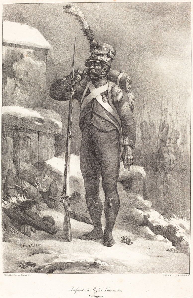 Infanterie legère française, Voltigeur by Nicolas-Toussaint Charlet (French, 1792 - 1845), 16X12"(A3)Poster Print