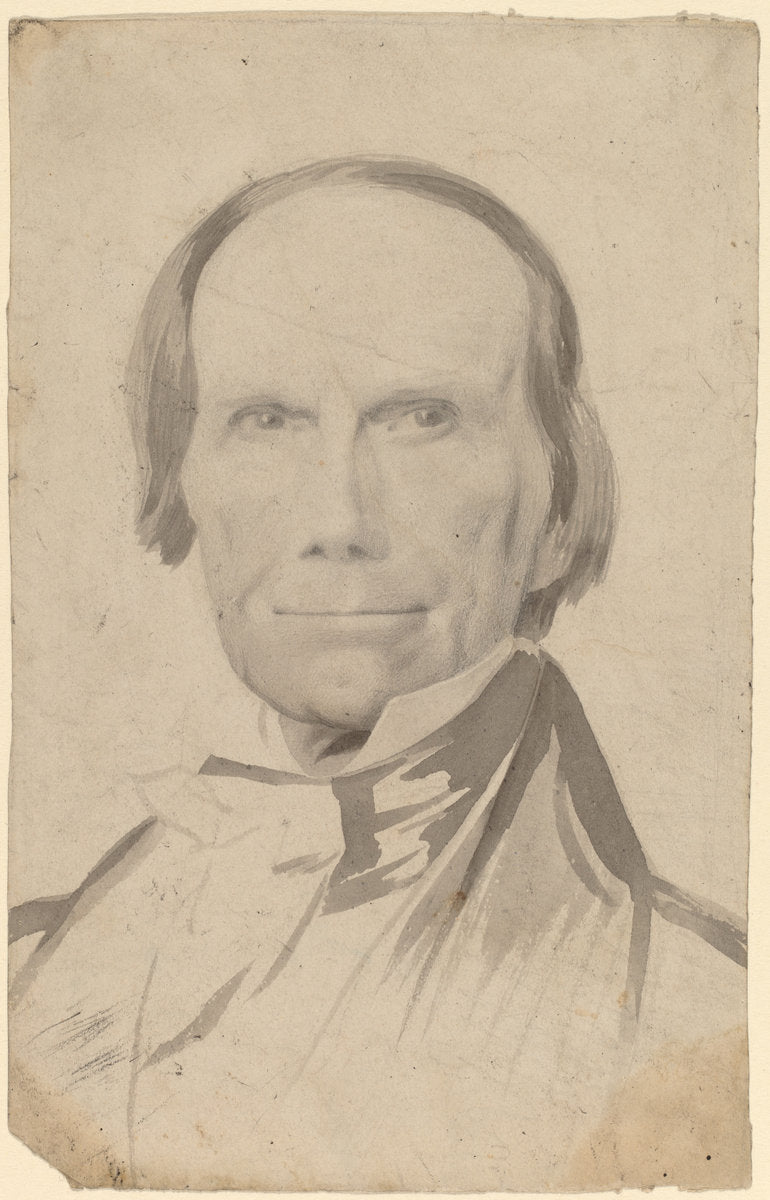 Henry Clay by Charles Wesley Jarvis (American, probably 1812 - 1868), 16X12"(A3)Poster Print