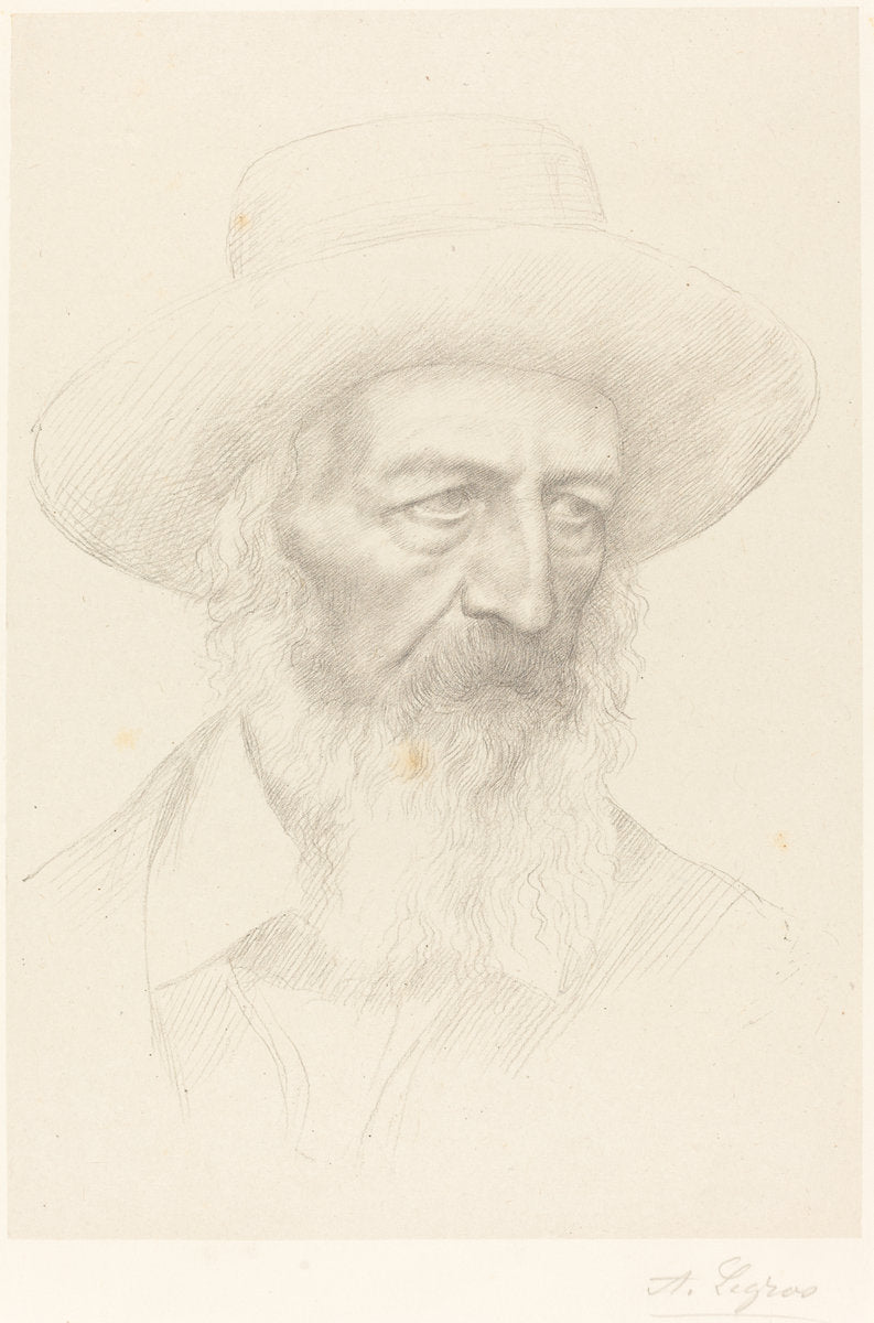 Alfred, Lord Tennyson by Alphonse Legros (French, 1837 - 1911), 16X12"(A3)Poster Print